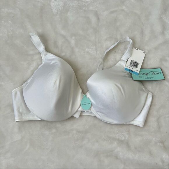 Vanity Fair Bra 40C nwt soft n smooth contour full coverage white - Picture 1 of 3